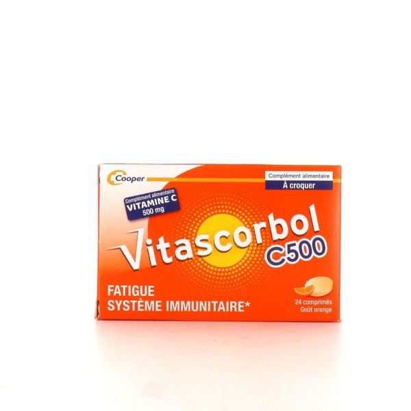 Vitamine C 500 mg - 24 comprimés à croquer
