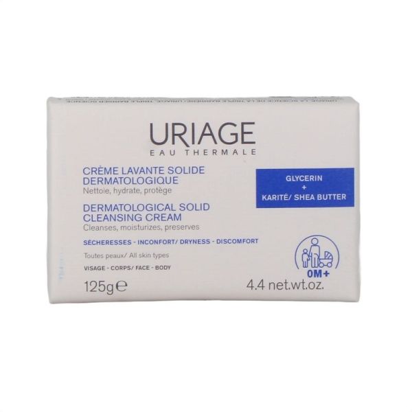 Crème Lavante Solide Dermatologique - Visage et Corps - Tous Types de Peaux - 125 g