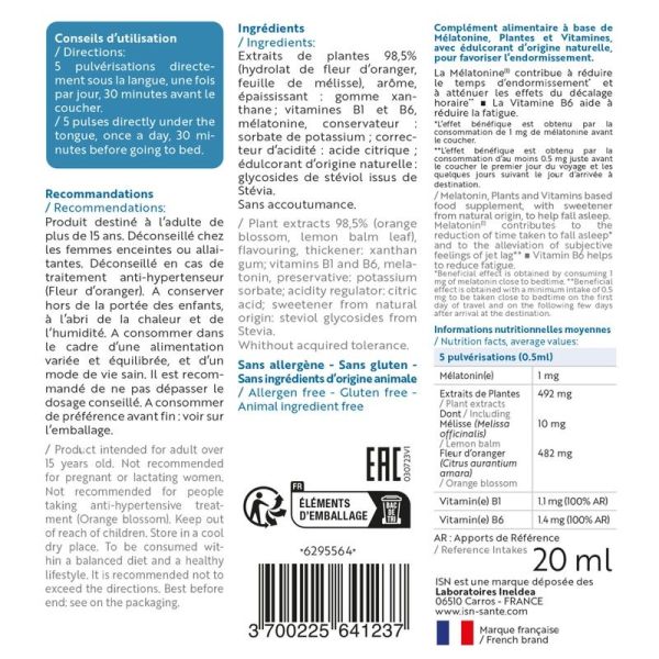 SOMNIL Mélatonine Flash - 20 ml
