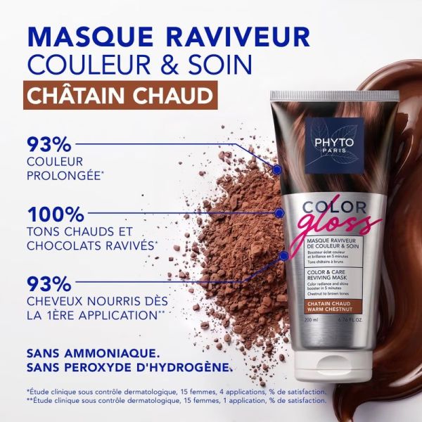 Color Gloss Masque raviveur de couleur et soin - châtain chaud - 200 ml