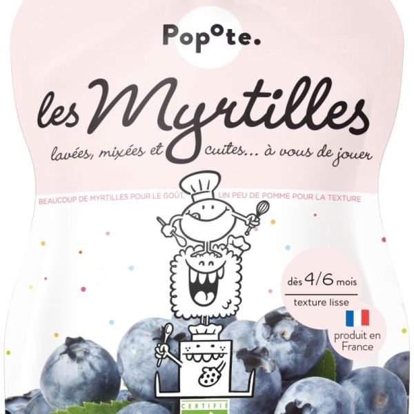 Gourde Myrtille BIO - POPOTE - 120g*