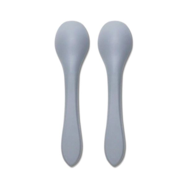 Lot de 2 cuillères en silicone - Gris