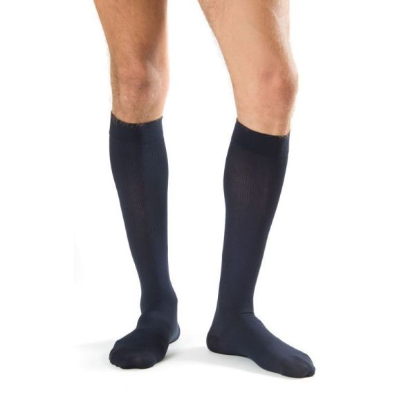 Chaussettes de contention classe 2 mixtes Elle & Lui - Marine Taille 2 Court