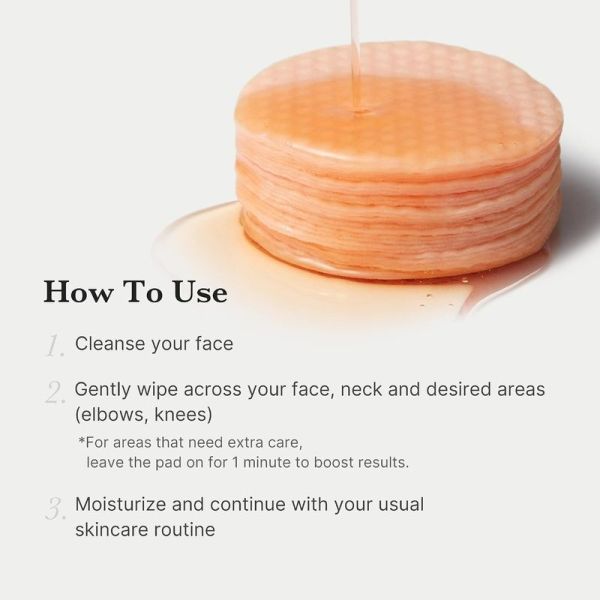 Red Succinic Acid Peeling Pads - 70 disques