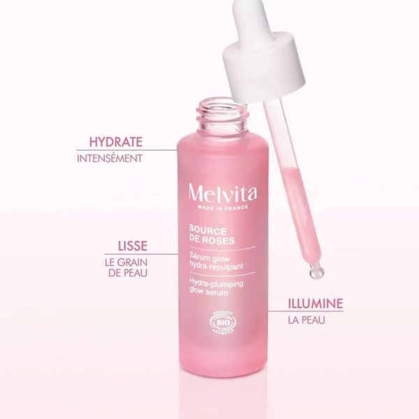 Serum Glow Hydra-Repulpant Bio Source de Roses - 30 ml