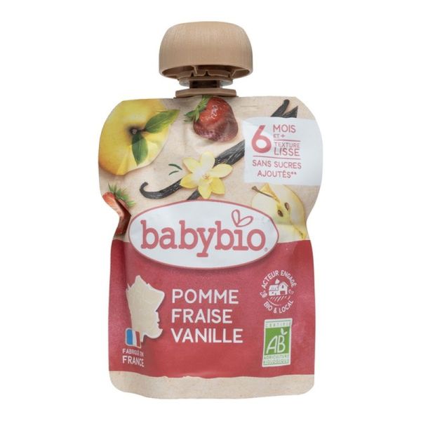 Gourdes Pomme Fraise Vanille bio - 90 g