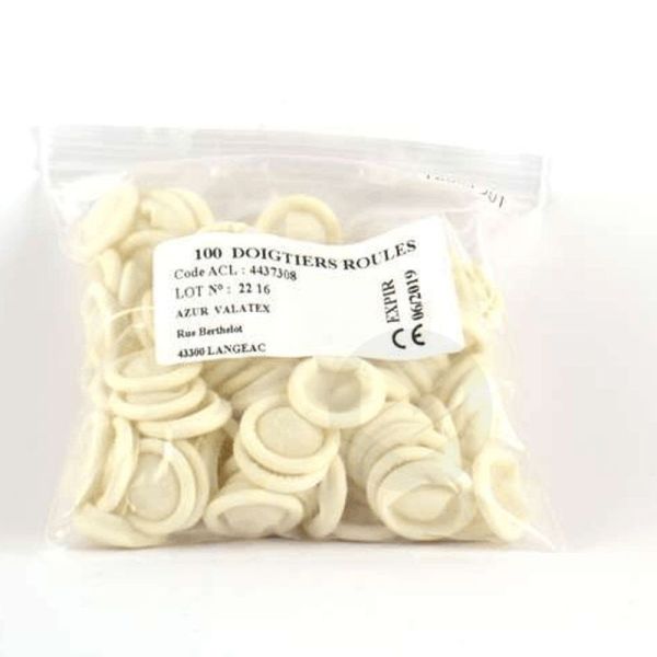 Pharmavalatex Doigtiers Latex Roulés - 100 doigtiers