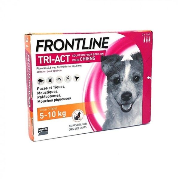 Tri-Act Chien S 5-10 kg - 3 pipettes