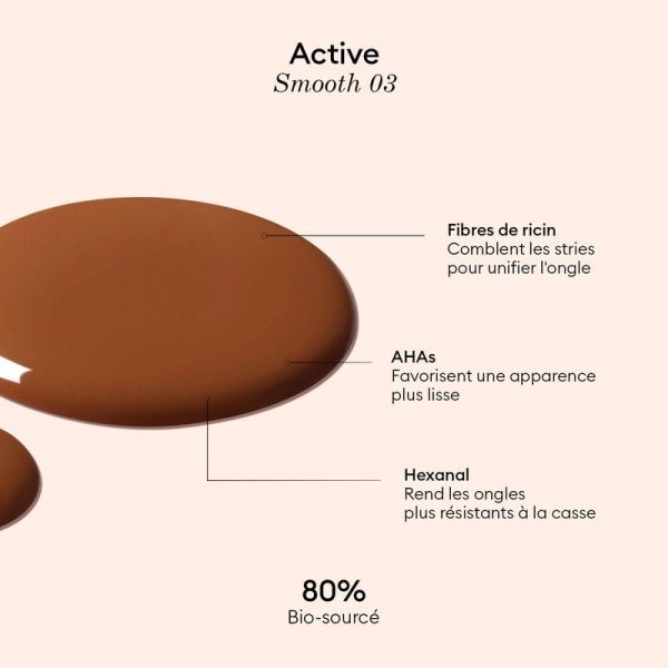 Manucurist Active Smooth Vernis soin lissant 03 Bronze - 15 ml