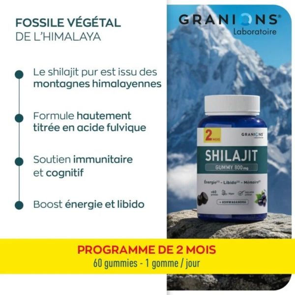 Shilajit gummies - 800 mg - 60 gummies
