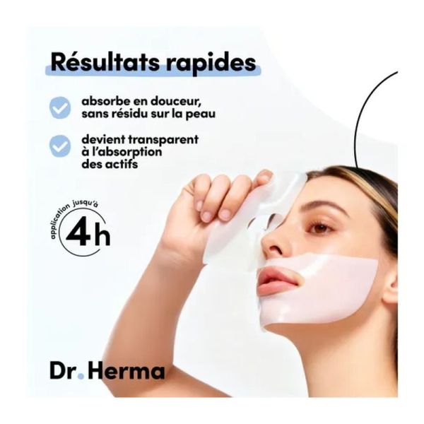 Masque hydrogel hydratation et éclat - 4 masques