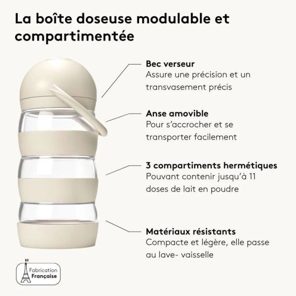 Boîte doseuse lait So Mimi - Sand - 1 unité