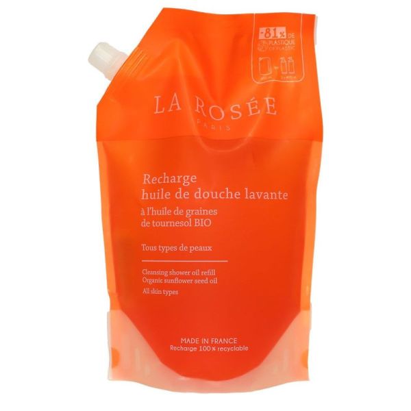 La Rosee Huile De Douche Recharge 800Ml