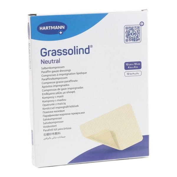 Grassolind Neutral - 5 cm x 5 cm - 10 compresses