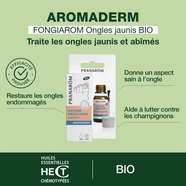 Solution ongles jaunis Bio - 10 mL