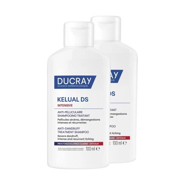 Kelual DS Intensive Shampooing traitant anti-pelliculaire - Lot de 2 - 2 x 100 ml