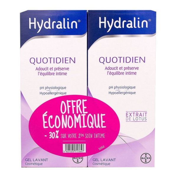 Hydralin Quotidien 400Ml Lot De 2