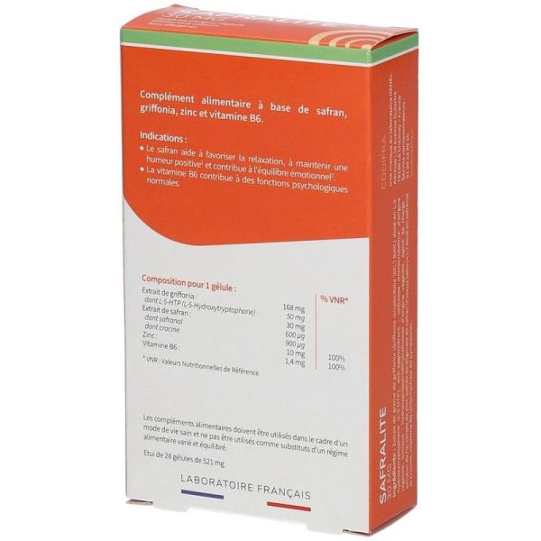 Safralite 30 mg - 28 gélules
