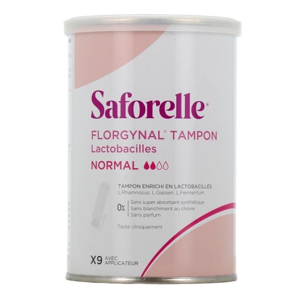 Tampons Florgynal enrichis en lactobacilles - 9 tampons