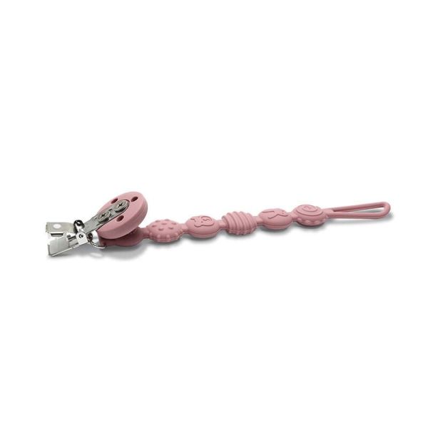 Attache Sucette Silicone - Rose
