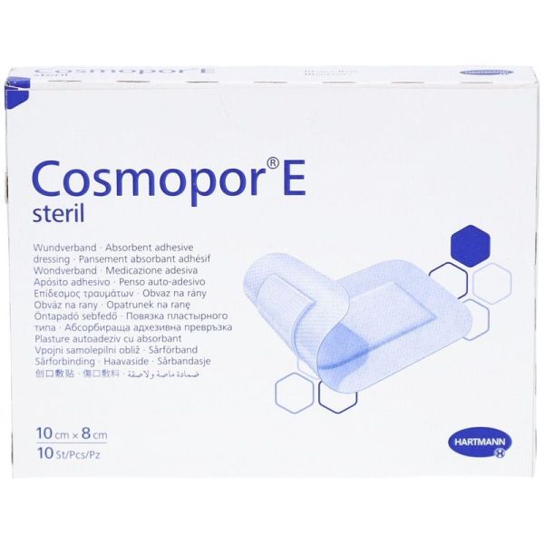 Cosmopor E Pansement Stérile Adhésif - 10 cm x 8 cm, 10 pansements