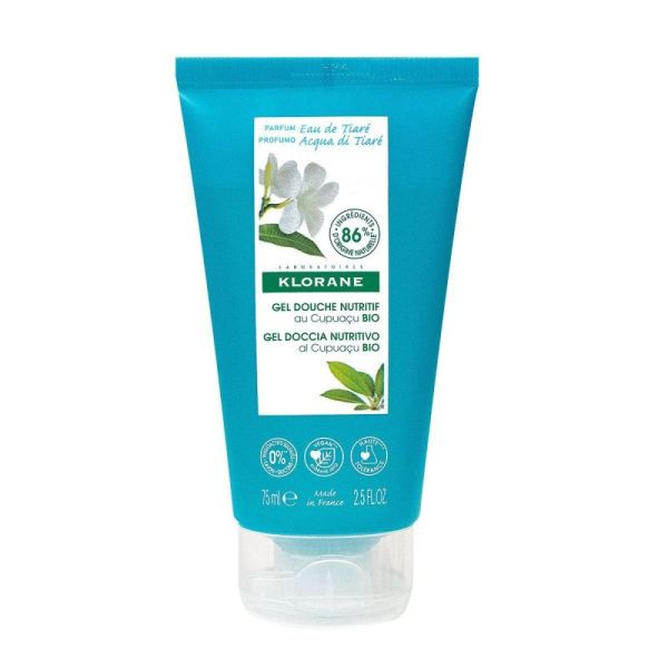 Klorane Gel douche nutritif capuaçu bio eau de tiaré 75ml