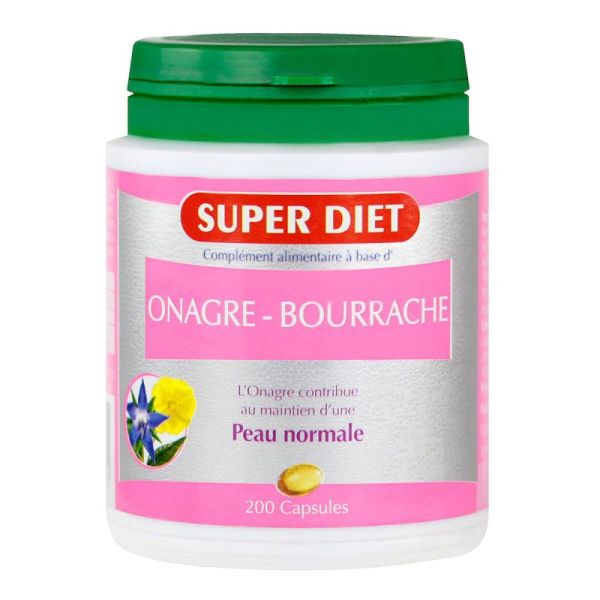 Superdiet Huile Onagre/Bour Caps 200