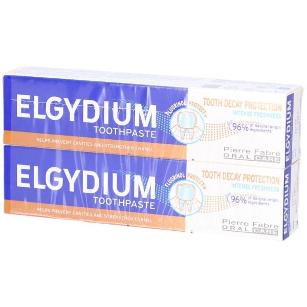 PROTECTION CARIES - Dentifrice Fraîcheur Intense - 2 x 75 ml
