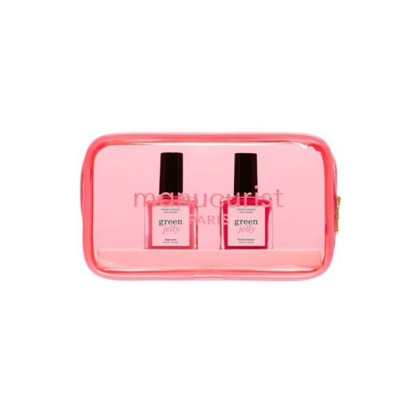 Mini trousse 2 vernis Green Jelly - Pomme d'Amour et Sugar Plum - 15 ml + 15 ml