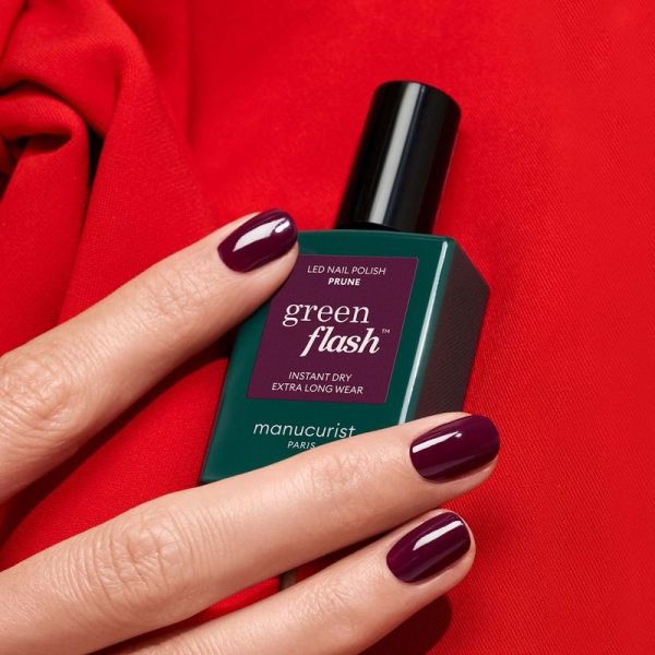 Manucurist Green Flash Vernis semi-permanent Prune - 15 ml