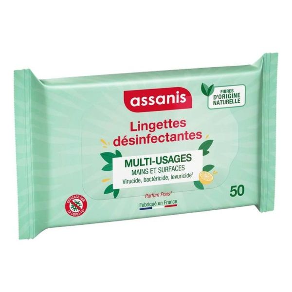 Lingettes Desinfectantes Multi-Usages - 12 unites