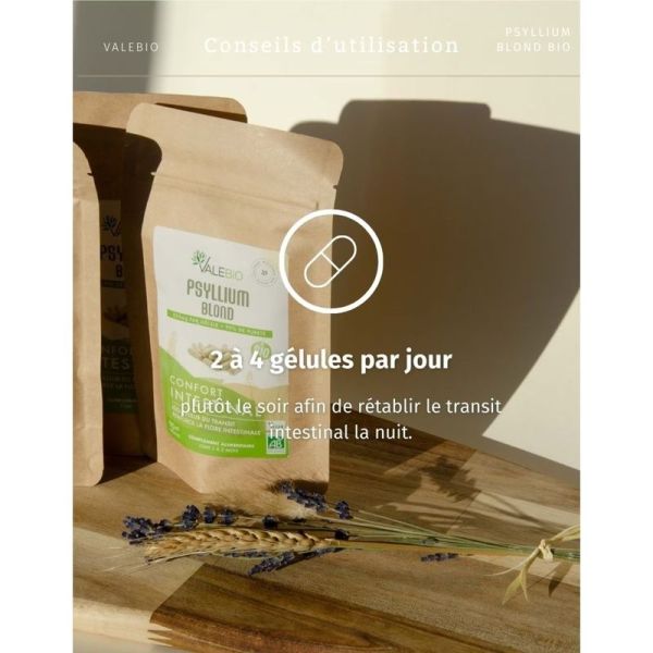 Psyllium Blond - Confort Intestinal - 90 gélules