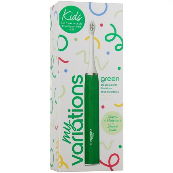 Brosse à Dents Électrique Sonique Verte KIDS