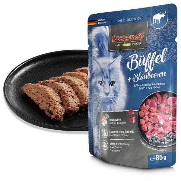 Leonardo Buffle + Myrtilles americaines - Chat adulte 1,36 kg