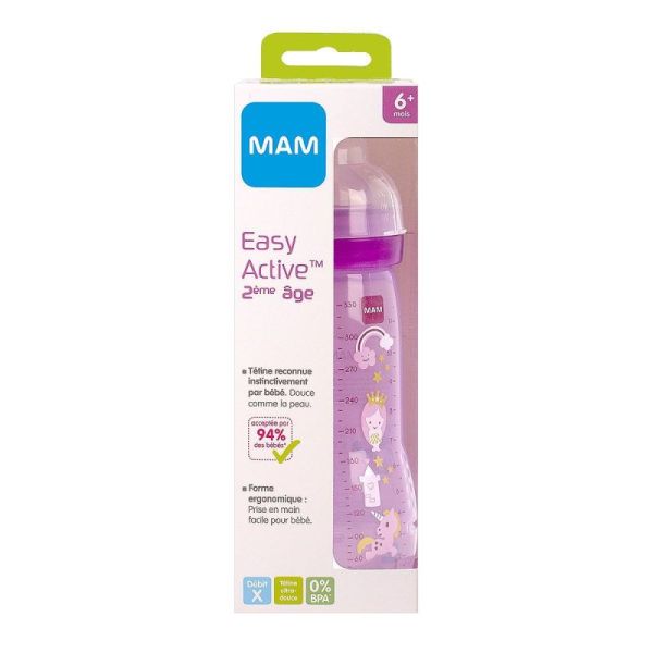 Mam Bib Easy Active 2 A Girl Colore 330Ml