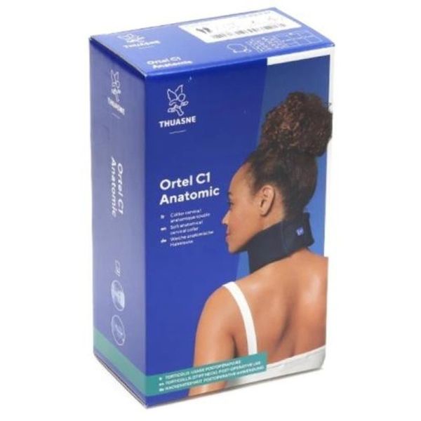 Ortel C1 Anatomic - Collier cervical souple Marine, 7,5 cm, Taille 2