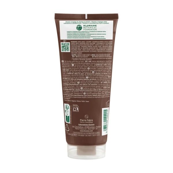 Gel douche au parfum Fève de Tonka - 200 ml