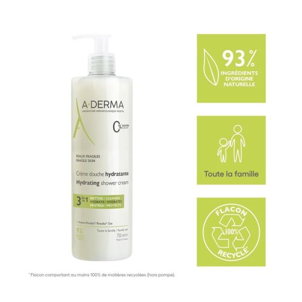 A Derma Gel Douche Hydra Protect 750Mlzzz