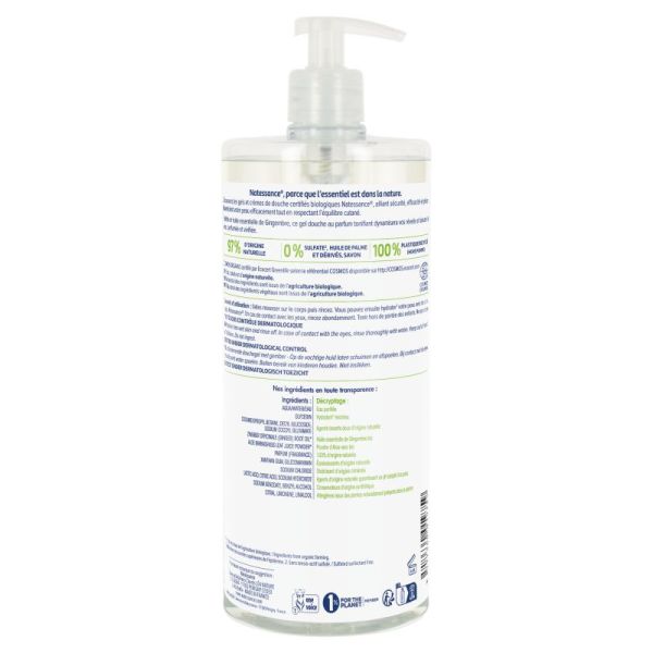 Natessance 1L Gel Dch Gingembre Stimulant