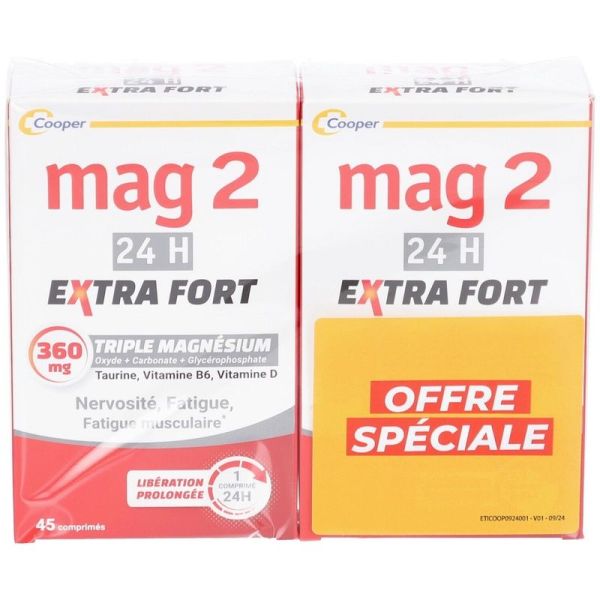 24H Extra Fort - 2 x 45 comprimés