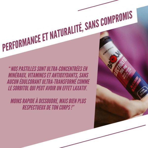 Electrolytes Tablets - BLACKBERRY - BLACKCURRANT - 10 pastilles