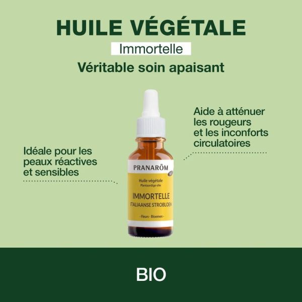 Huile Végétale d'Immortelle (Hélichryse) - Bio - 30 ml