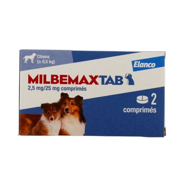 Vermifuge Petits Chiens et Chiots 0,5-10 kg - 2 comprimés
