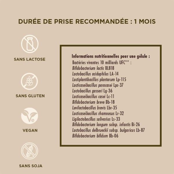 PROBIOTIQUES DAILY - 30 gélules végétales