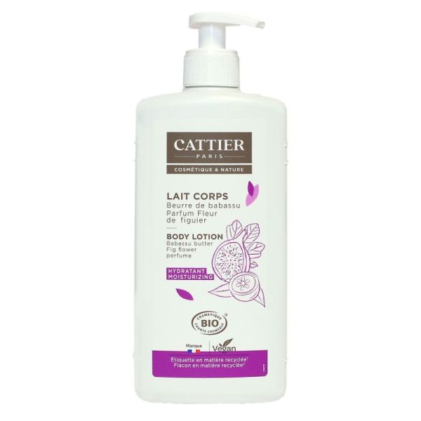 Cattier Lait Corps Fleur De Figuier 500Ml