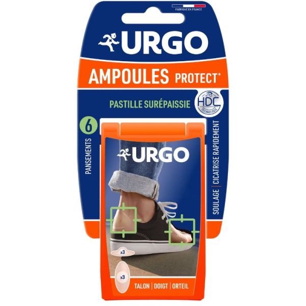 Traitement Ampoules - Talon/Doigt/Orteil - 6 pansements