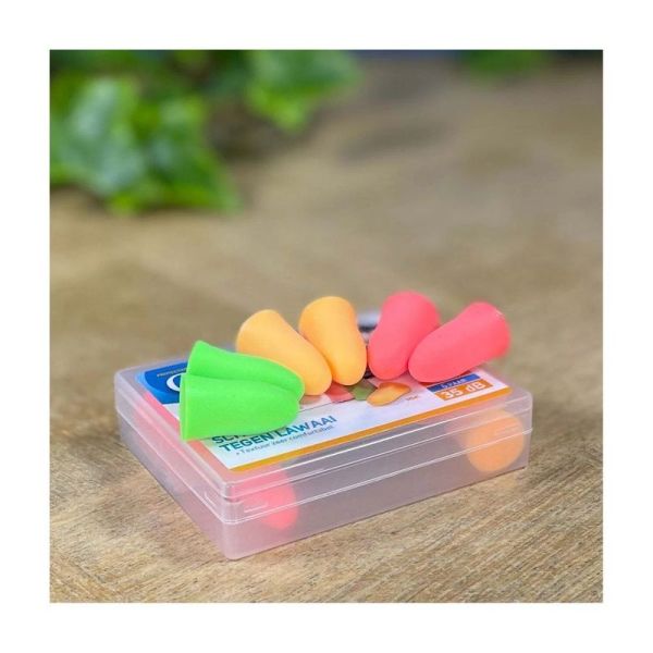 Protections Auditives en Mousse Fluo - 6 paires