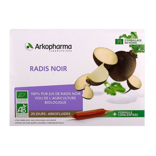 Arkofluides Bio Radis Noir Bte 20