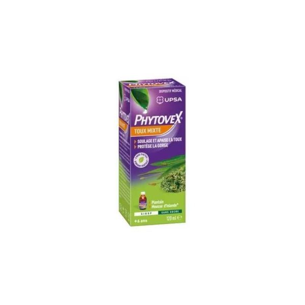 Phytovex Toux Mixte Sirop Sans Sucre - 120 mL