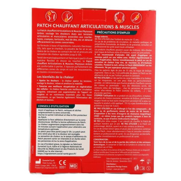 Patch Chauffant Articulations Et Muscles - 3 patchs